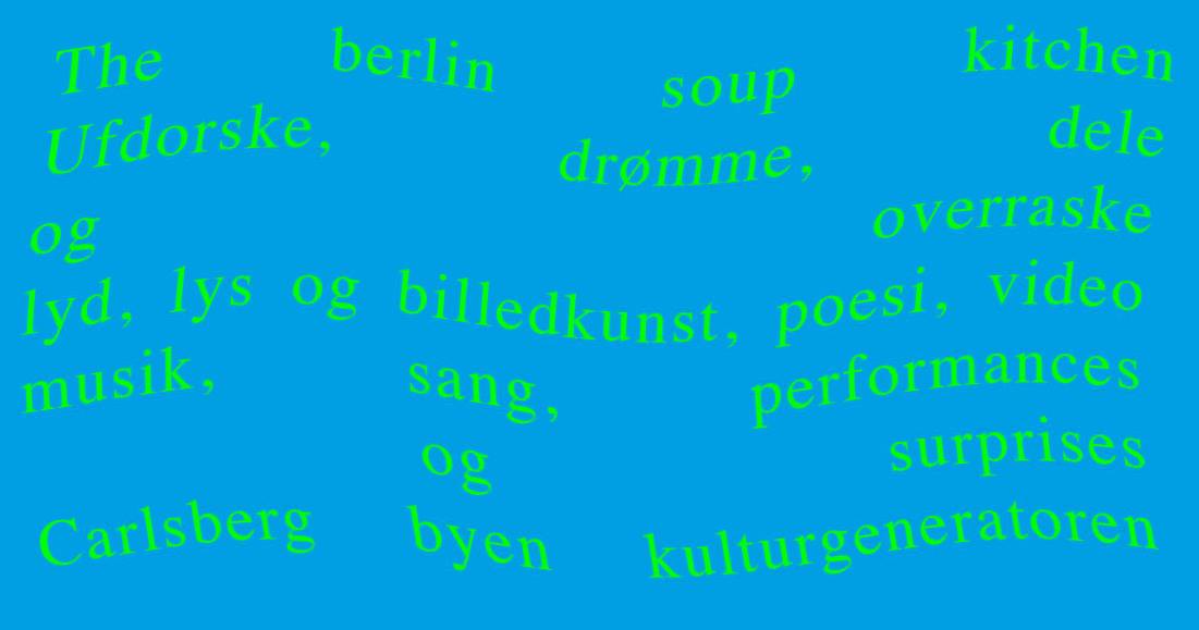 Poster for the Berlin Soup Kitchen festival, February 2019